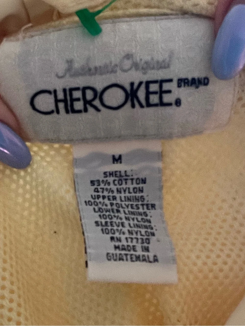 Butter yellow Cherokee windbreaker